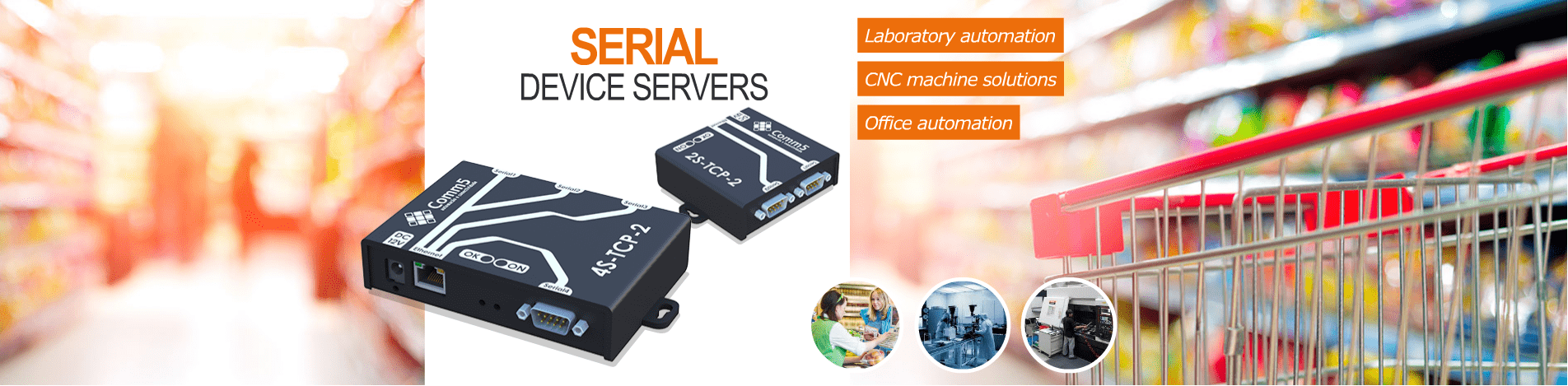 Serial device servers